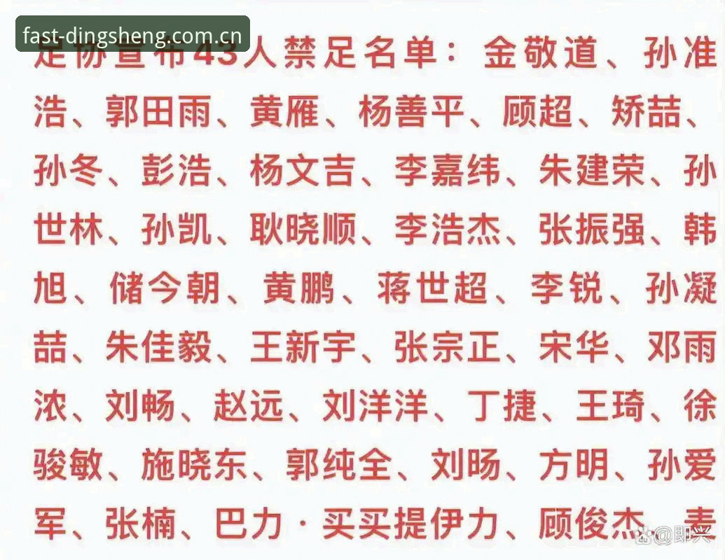 17人终身禁足、48人五年禁业：足协第三批罚单的全链条治理信号与鼎盛官方平台信息梳理深度分析